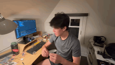 Explaining the project to mom